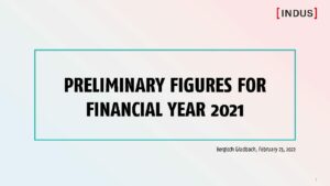 Media: Presentation for the preliminary figures for 2021